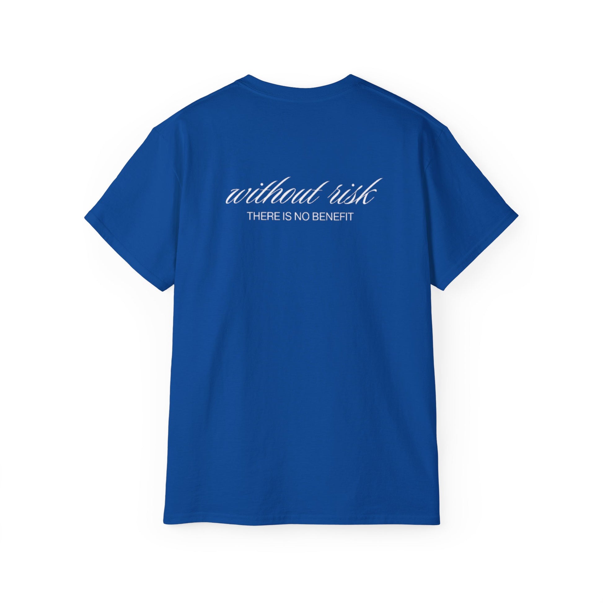 Camiseta Unisex Azul Royal - "Risk"